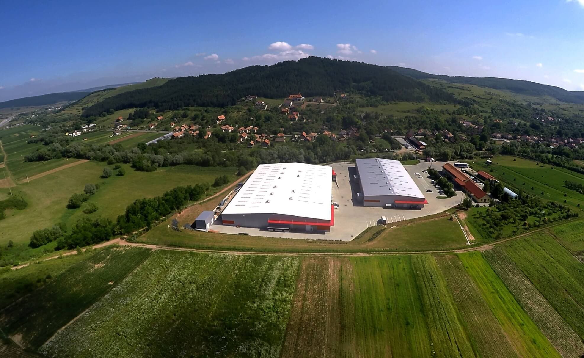 Fabrica Roseco văzută aerian